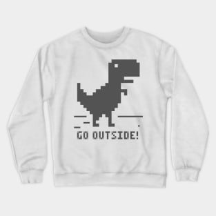 Offline Dino - grey Crewneck Sweatshirt